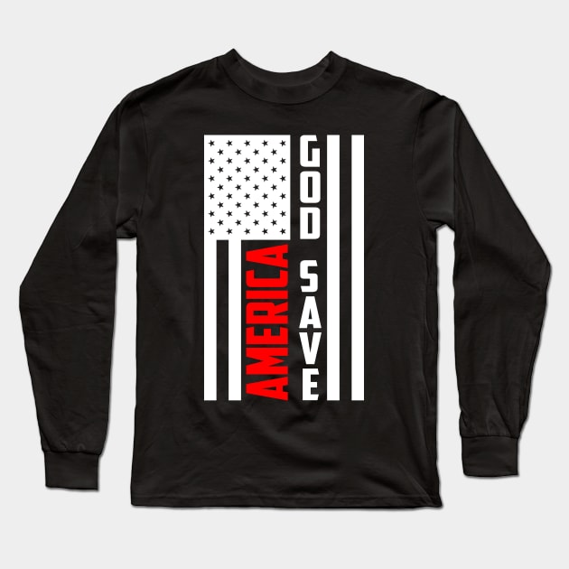 GOD save america Long Sleeve T-Shirt by archila